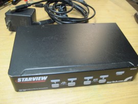 StarTech SV431H 4 Port PS2+USB StarView KVM Switch PC/Mac